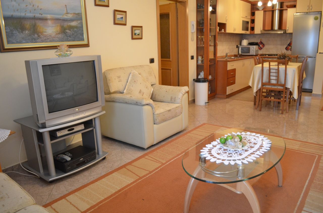 Two bedroom apartment for rent in blloku area in Tirana Albania.  Very good conditions 
